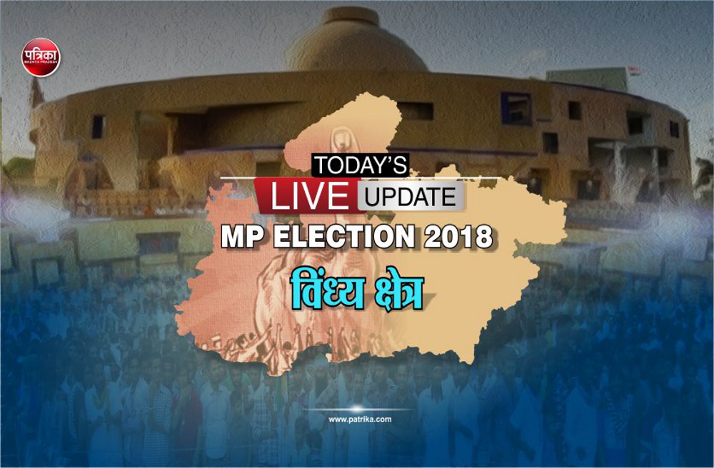 MP Election Live: vindhya region ke 30 vidhan sabha me EVM kharab