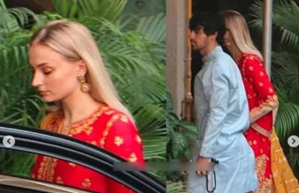 प्रियंका चोपड़ा के घर हुई पूजा में जेठानी सोफी टर्नर के देसी अंदाज ने चुराया सबका दिल