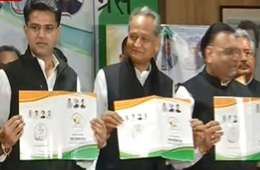 Rajasthan Chunav 2018: Congress Rajasthan Manifesto 2018