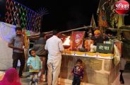 Om Banna Decorating Temple with Lights In pali