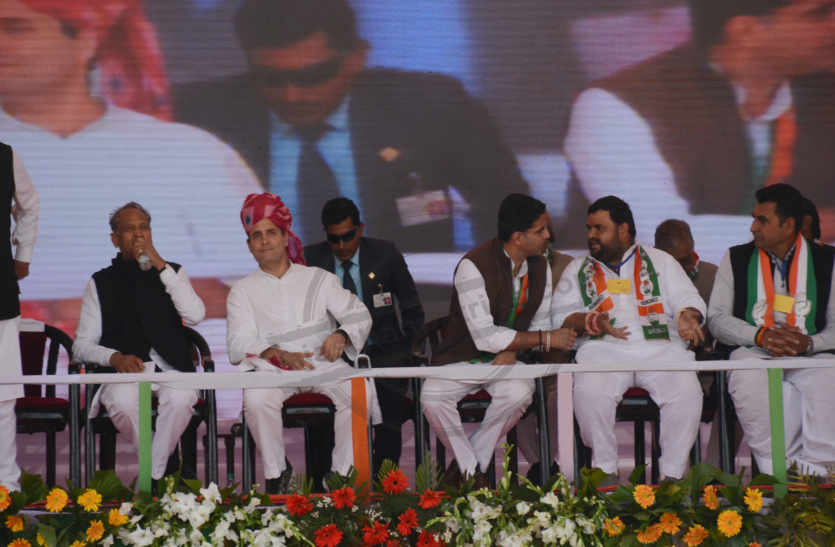 congress president rahul gandhi in bhilwara for rajasthan election