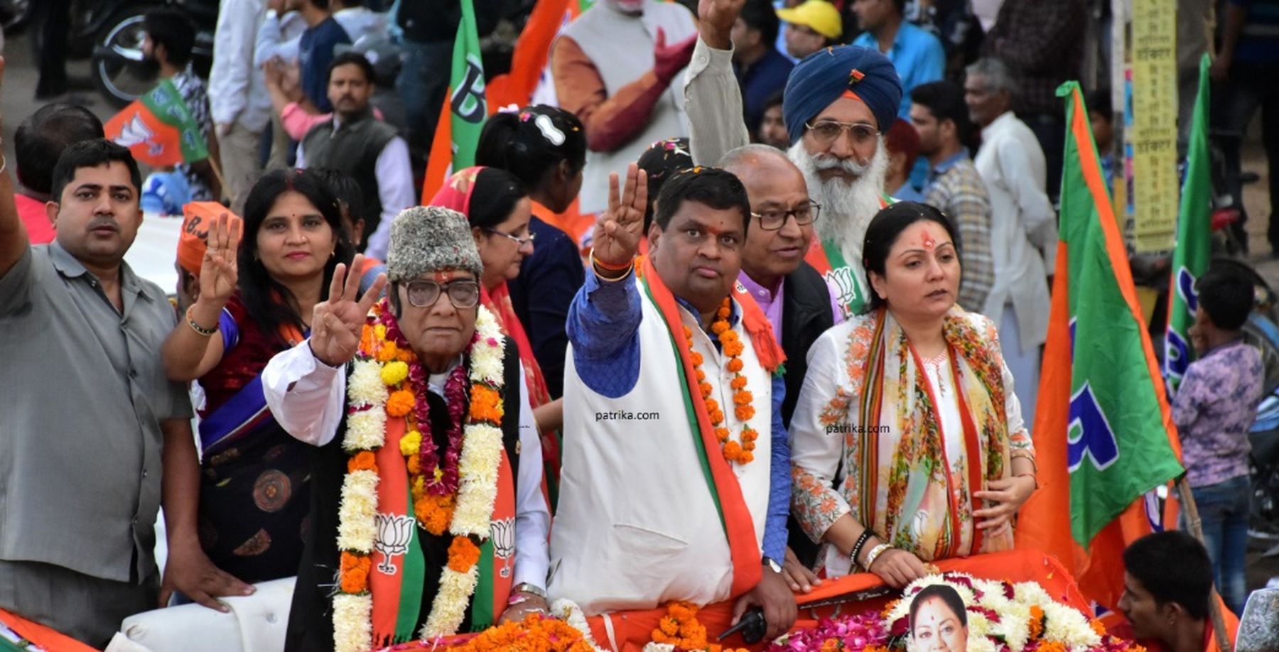 Vehicle rally in support of BJP's East-West candidates