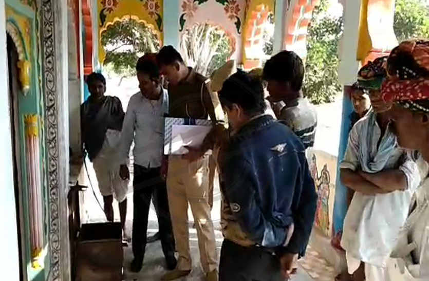 Thieves targeted two temple in bhilwara