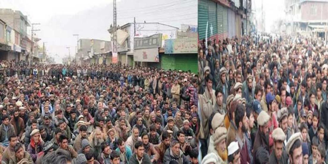 Massive protest against Pakistan in Hunza demanding basic rights