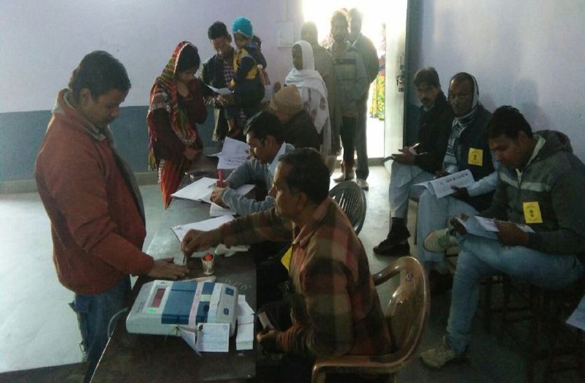 Rajasthan Electon 2018 Alwar Live : BJP Agent Working In Poling Booth