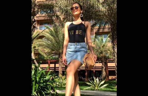 manushi chhillar black hot bikini photos viral