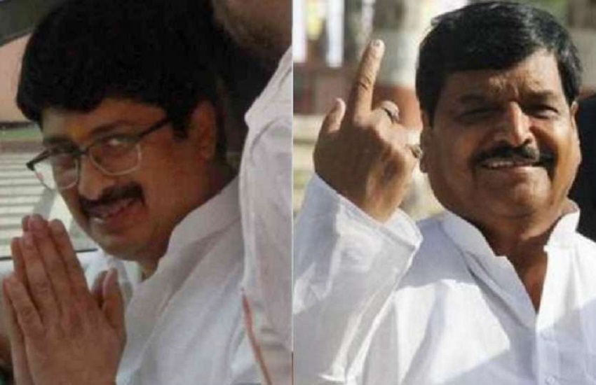 Raja Bhaiya and Shivpal Yadav