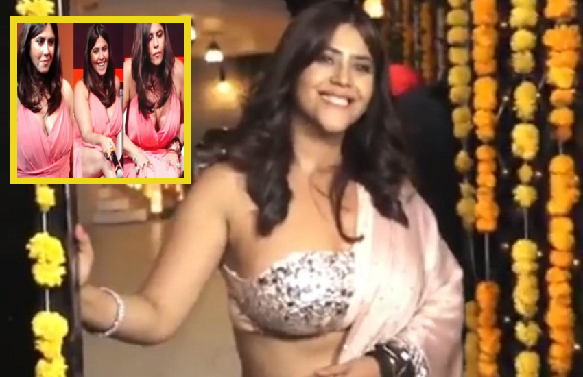 ekta kapoor trolled for her bold outfit in award function photos viral