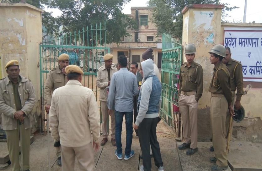 rajasthan election 2018 counting start in sikar sk college