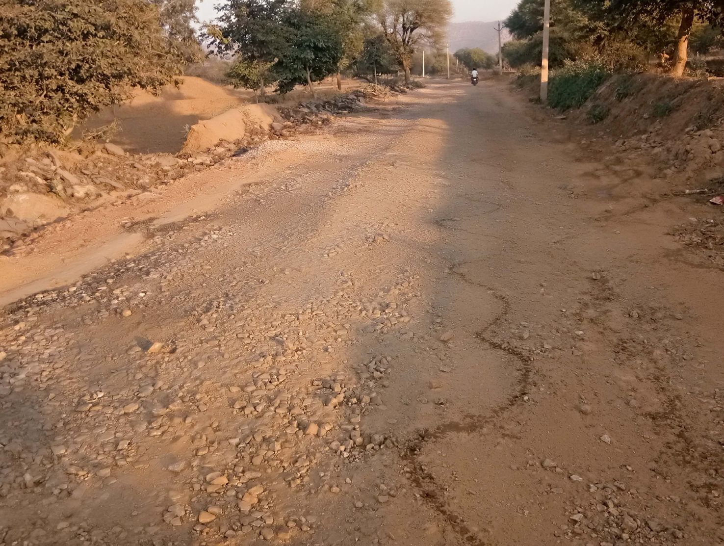 Forgot to break the road