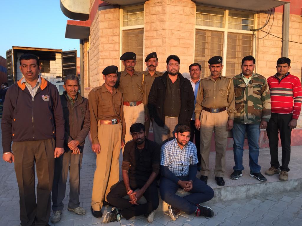 road blockade was seen, followed by a truck full of illegal liquor
