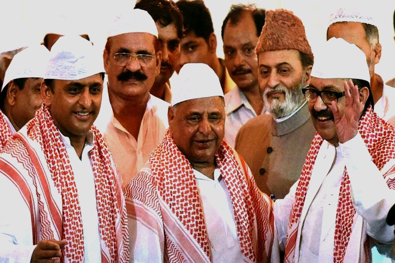 Akhilesh Yadav and Mulayam Amar