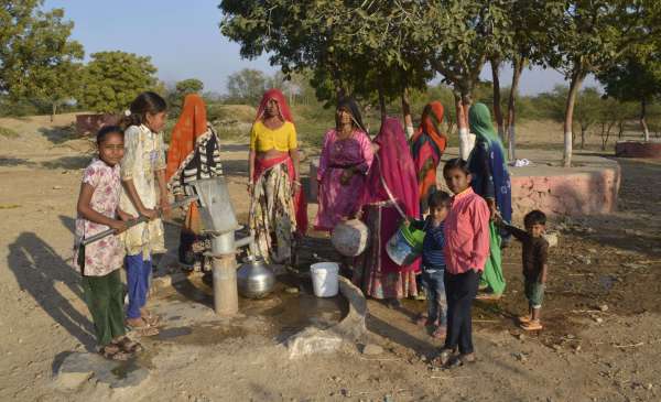 pics of water problem in village