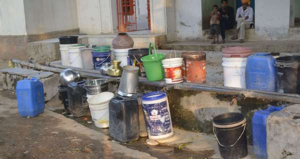 pics of water problem in village