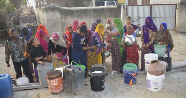 pics of water problem in village