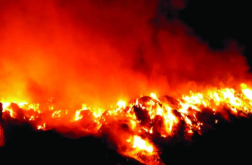 Fire In Thrash In Bhiwadi Area Of Alwar