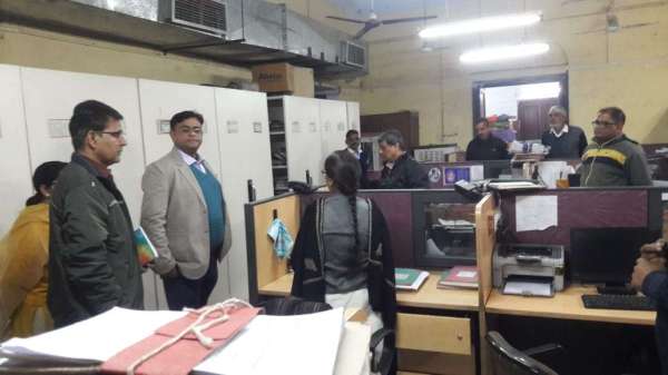 A surprise inspection of the Collectorate Office