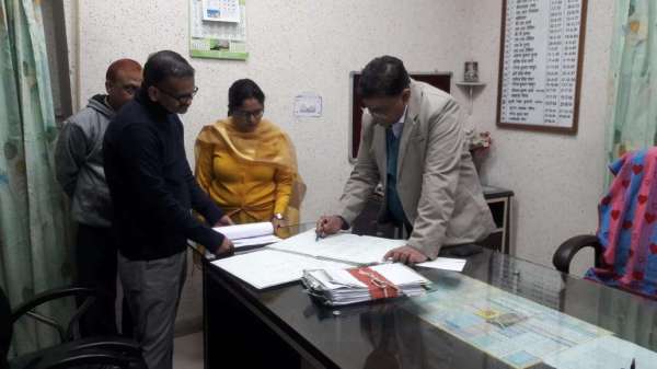 A surprise inspection of the Collectorate Office