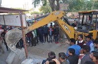 The traders said, clean the city first, then break encroachment