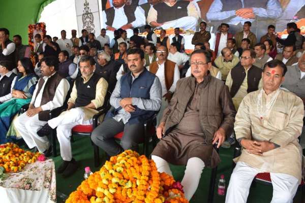 पूर्व सांसद की जयंती पर बीटीआई में हुई जन आशीर्वाद महारैली