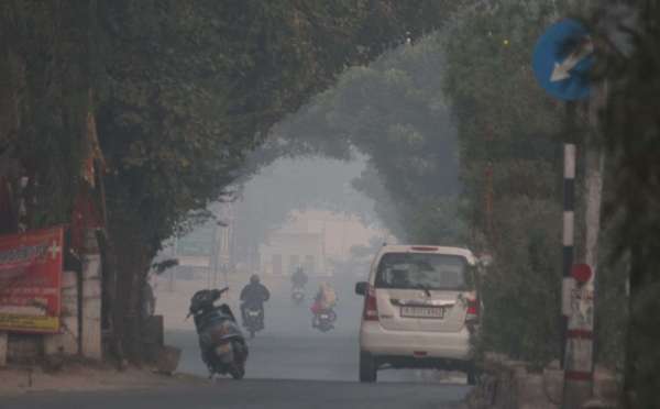 beautiful piks of fog in morning