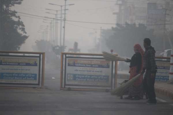 beautiful piks of fog in morning