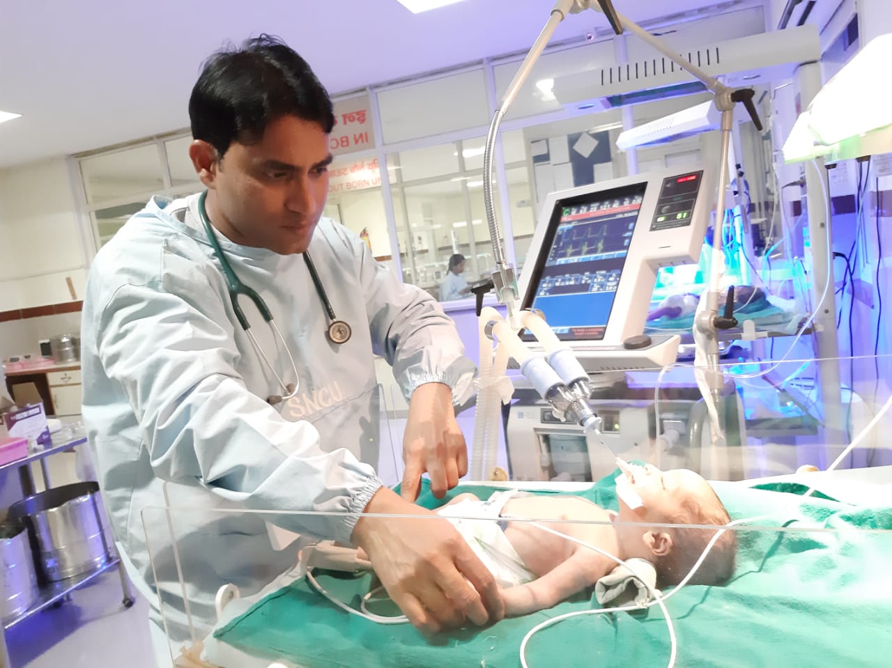God found newborns: When the waste ventilator improves, the doctor sav