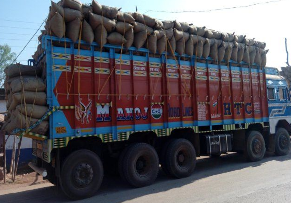 Police recovered sugar from truck in Lakhimpur Kheri