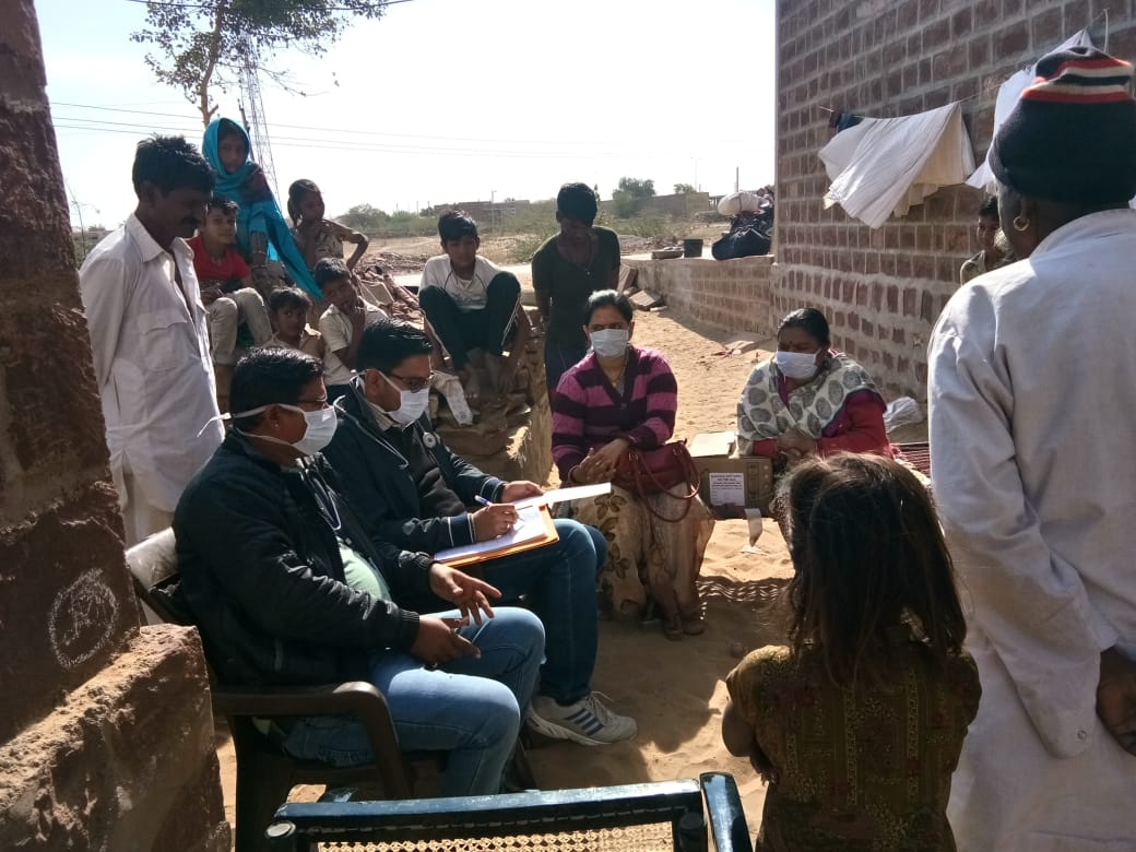 medical team  reach in village