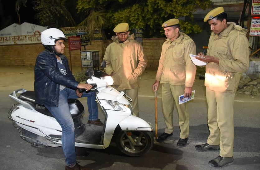 In the city, the entry of doubtful vehicles on 600 points started entr