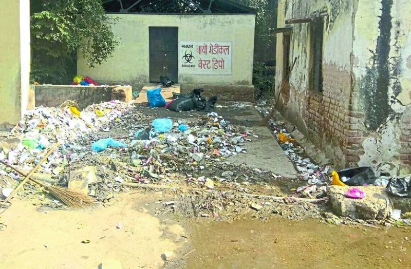 Alwar General Hospital Water Pipeline In Medical Bio Waste