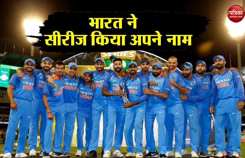 australia vs india melbourne india win 3rd and last odi and series
