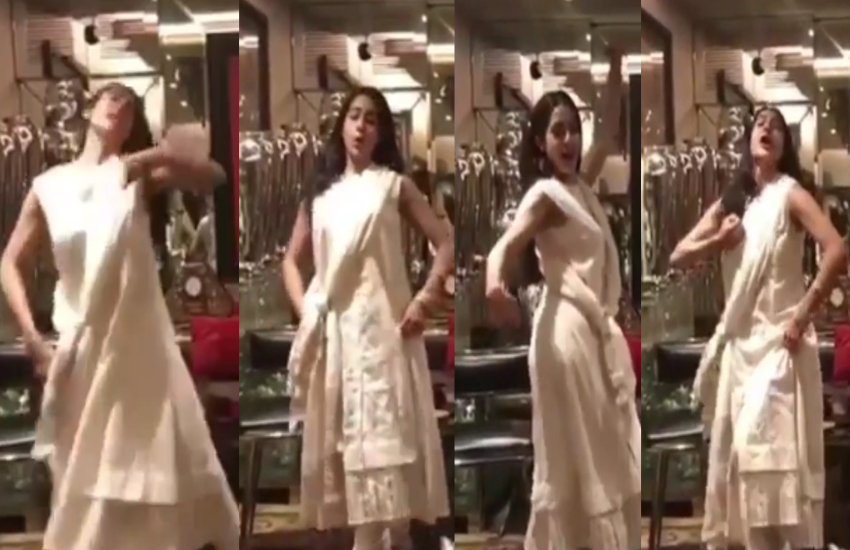 Sara Ali Khan Dance Video saat Samundar Paar Song Watch Viral Video