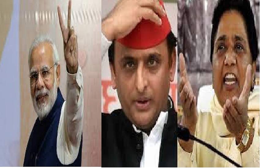 PM Narendra Modi, Akhilesh Yadav and Mayawati