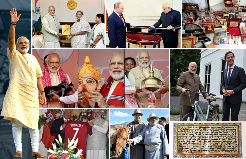 Modi received gifts