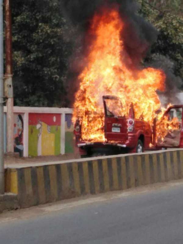 A fire in vertical scorpio