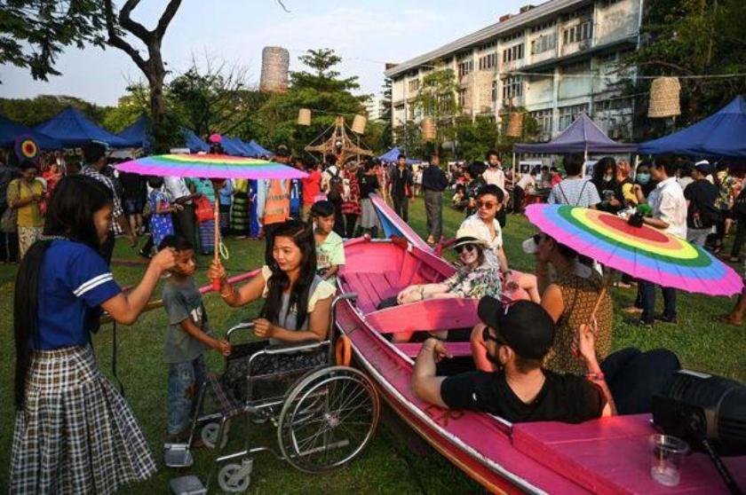 Myanmar hosted first LGBT pride boat parade