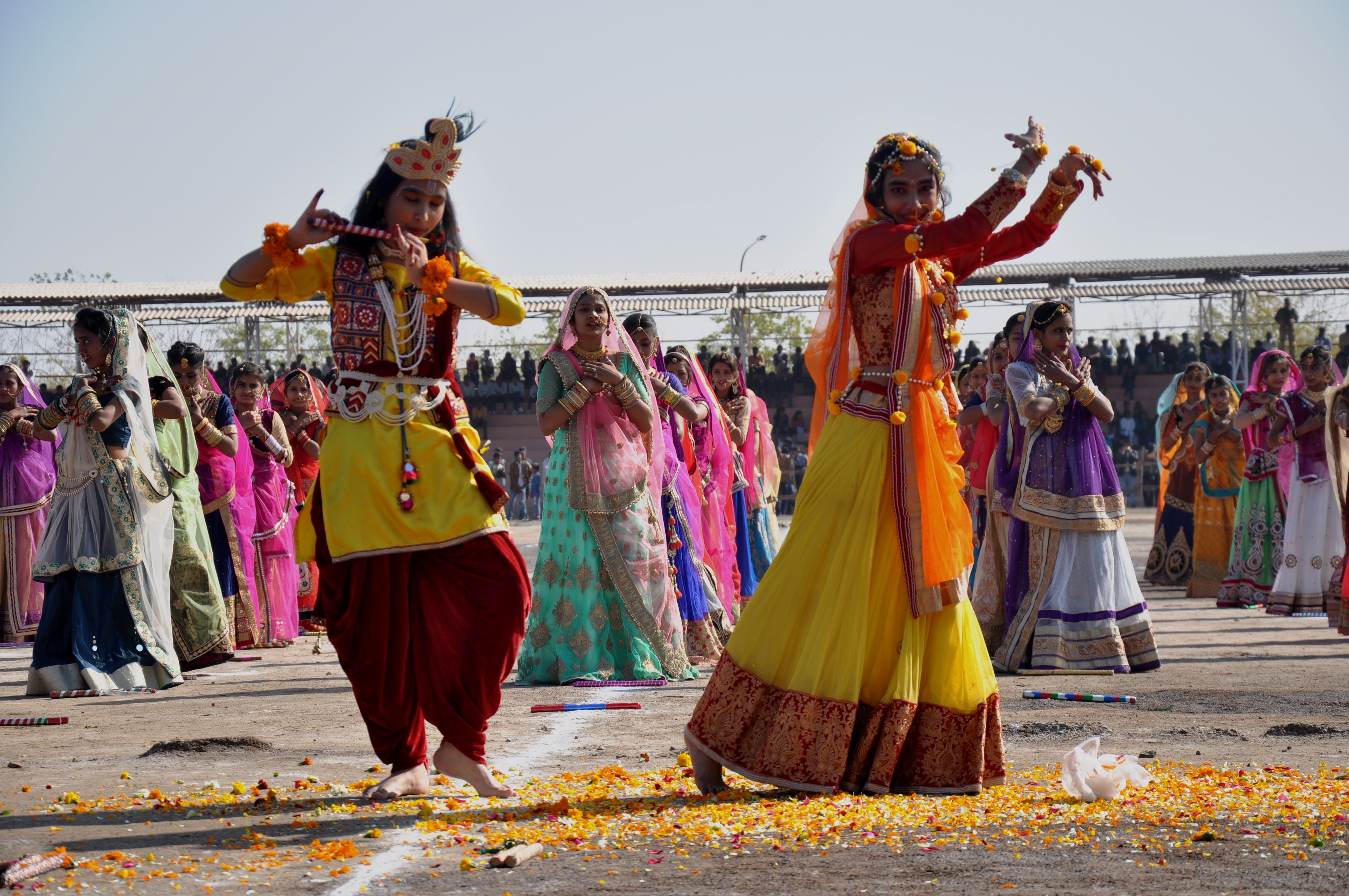 Angan, ban and wandered tricolor, gripped patriotism