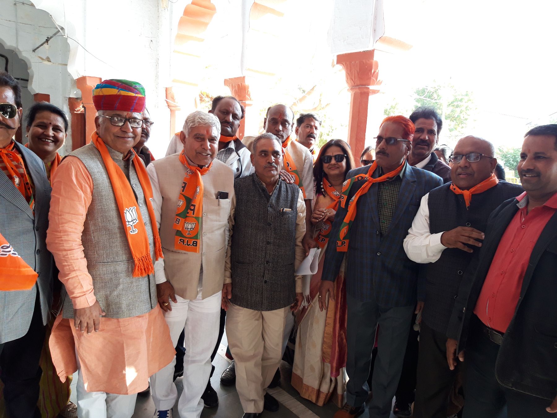 bjp display in bikaner