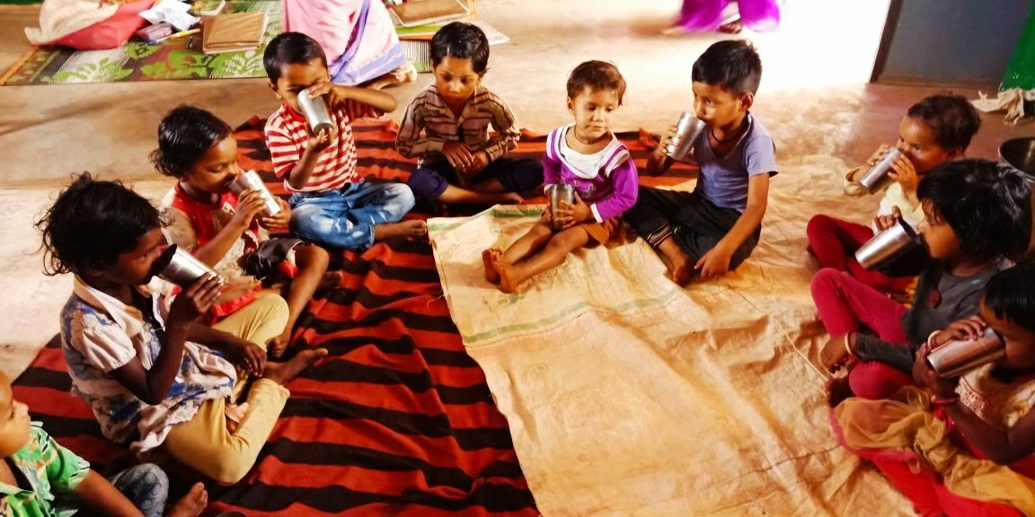 Anganwadi center operated in rented buildings