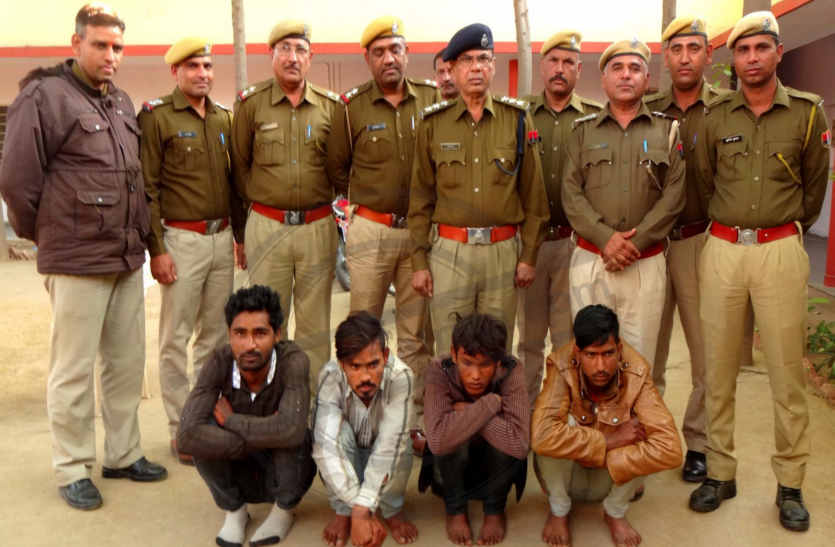 Demolition of vehicle thieves gang in bhilwara
