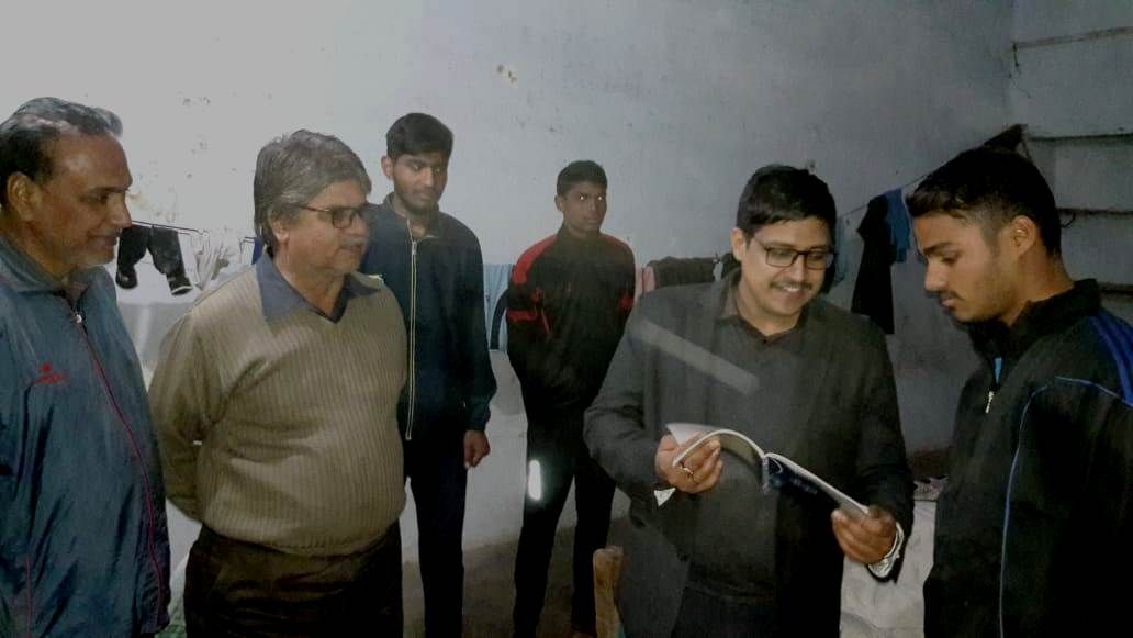 bikaner DM Inspection of Sardul Sports School-hostel at 8 o'clock