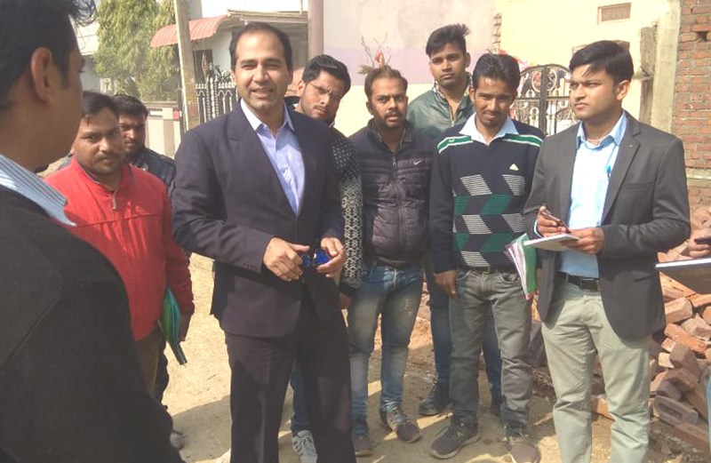 Project Director inspected the work of sewerage