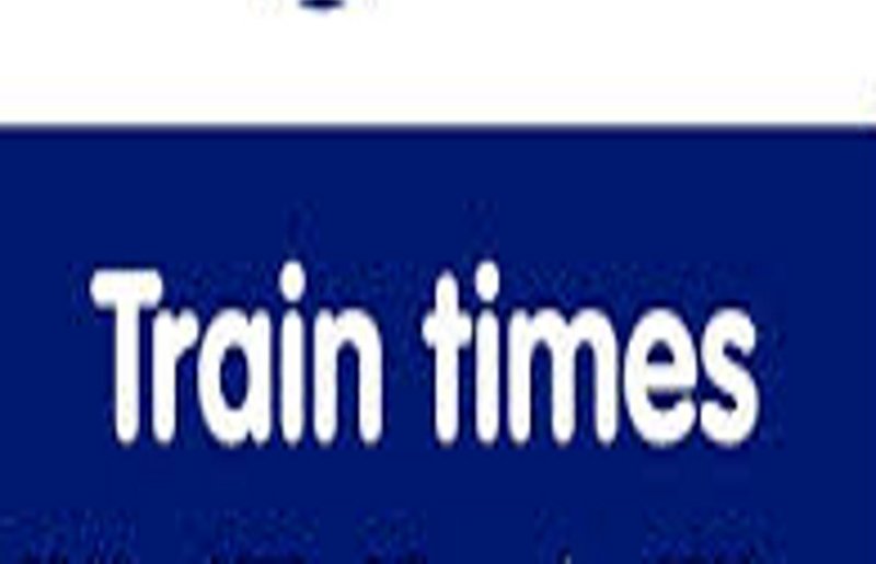 Local train time table: