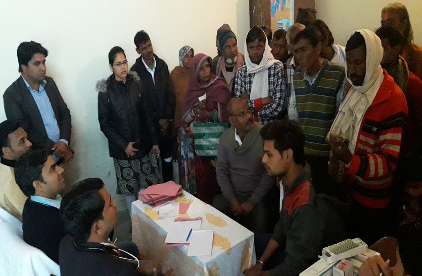Treatment of 110 patients in Karauli in Rajasthan, also took a resolve
