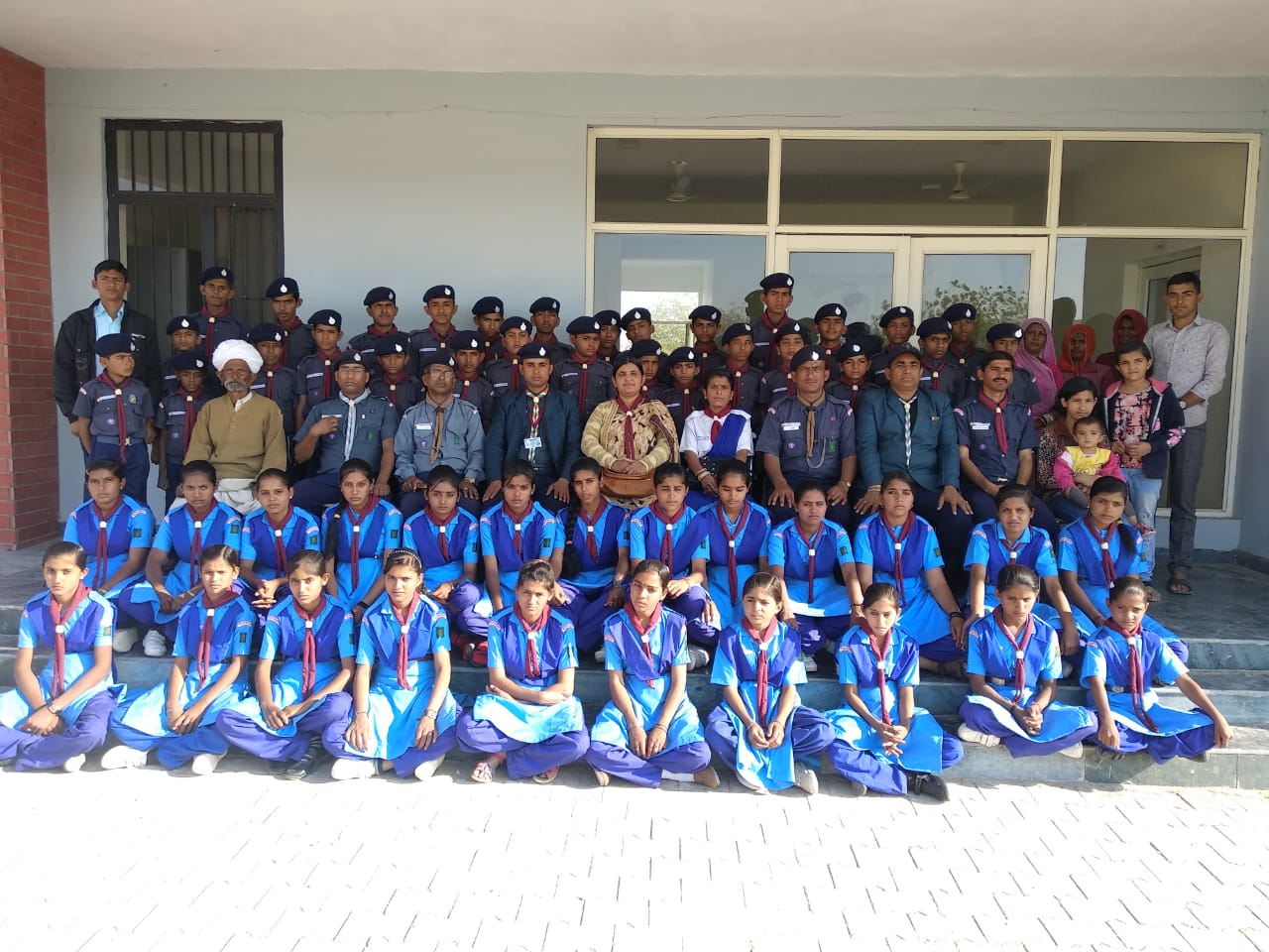 Scout training skills in practice