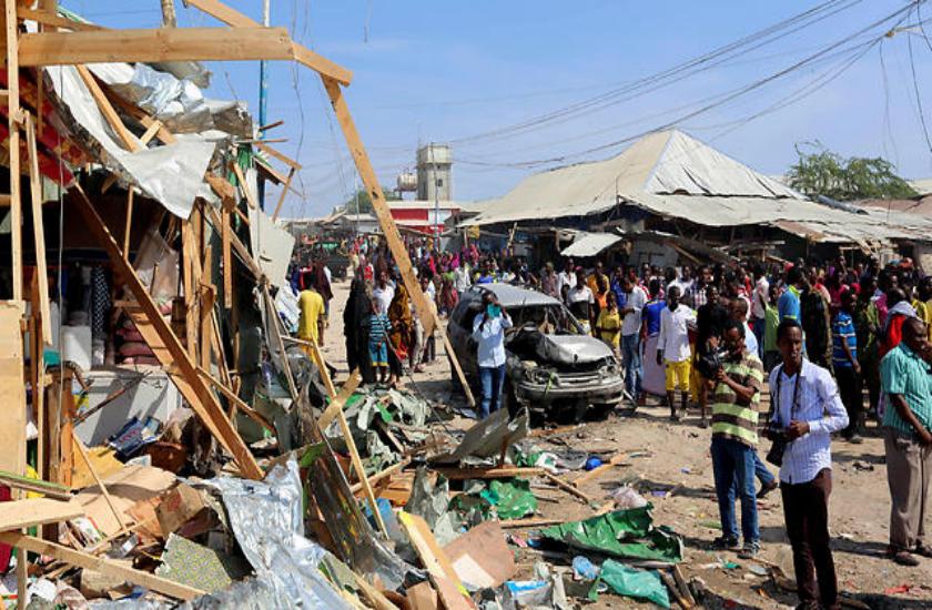 car bomb in Somali capital market nine killed several injured