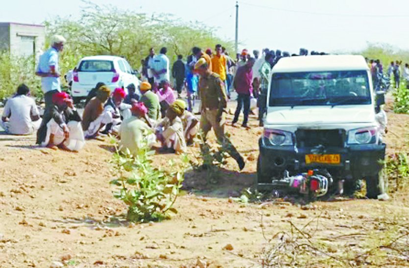 Jeep hit the bike rider killed two men