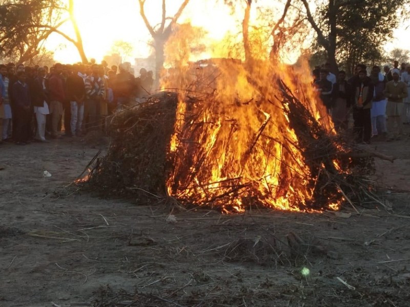 Funeral of gangster Ankit Bhadu in strict security