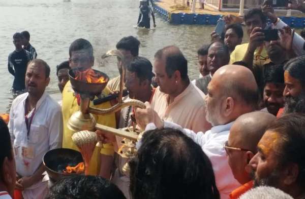 amit shah in prayagraj